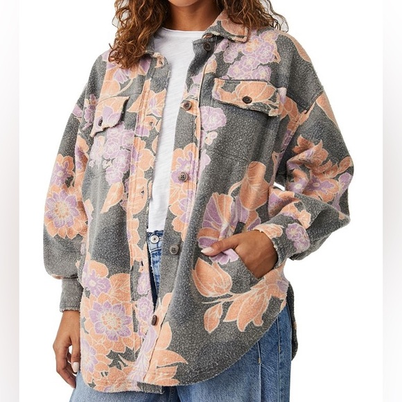 24. NWT Free People Printed Ruby Jacket - Picture 2 of 12